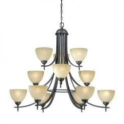 Deals 💯 Patriot Lighting® Somerville 12-Light Oil-Rubbed Bronze Chandelier 😍
