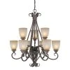 Best reviews of 🌟 Patriot Lighting® Mont Blanc 9-Light Aztec Bronze Chandelier ⭐