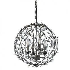 Brand new 😉 Patriot Lighting® Trellis Architectural Bronze With Gold Accent 4-Light Pendant 😀