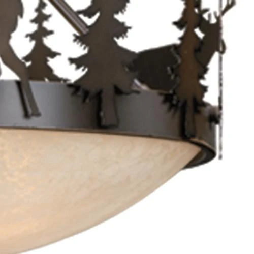 Hot Sale 🤩 Patriot Lighting® Bryce Burnished Bronze 3-Light Pendant/Semi-Flush Mount Ceiling Light 👏 4 Hot Sale 🤩 Patriot Lighting® Bryce Burnished Bronze 3-Light Pendant/Semi-Flush Mount Ceiling Light 👏 - Image 2