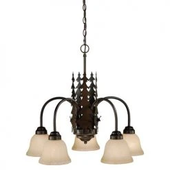 Outlet 🔔 Patriot Lighting® Bryce 5-Light Burnished Bronze Chandelier ❤️