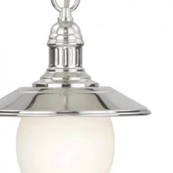 Cheap 🌟 Patriot Lighting® Marina Bay Polished Nickel 1-Light Pendant 🎉 -Patriot Lighting Sales 351 8014 FG