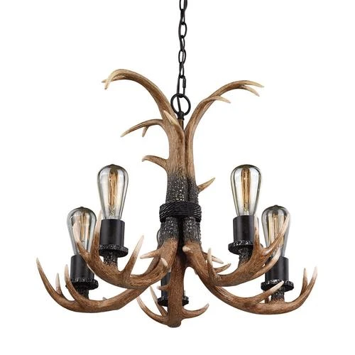 Best Pirce 💯 Patriot Lighting® Norwood 5-Light Black Walnut Chandelier 😍 3 Best Pirce 💯 Patriot Lighting® Norwood 5-Light Black Walnut Chandelier 😍