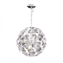Outlet 🎉 Patriot Lighting® Dessa Chrome 12-Light Pendant ✨