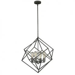 Best Pirce 🧨 Patriot Lighting® Balou Warm Pewter 4-Light Pendant ⭐