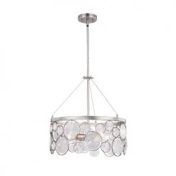 Wholesale ⌛ Patriot Lighting® Jolani Antique Silver 4-Light Pendant ⭐