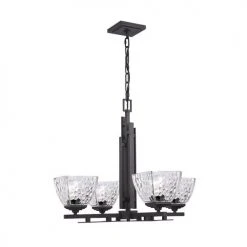 Budget 🎉 Patriot Lighting® Hakley 4-Light Textured Bronze Chandelier 😍