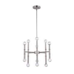 Best Sale ⌛ Patriot Lighting® Kadence 12-Light Satin Nickel Chandelier ✔️