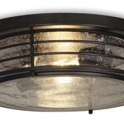 Buy ❤️ Patriot Lighting® Hale Black 2-Light Flush Mount Ceiling Light ✔️