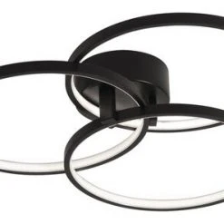 New 🧨 Patriot Lighting® Cirillo Black Integrated LED Flush Mount Ceiling Light ⌛