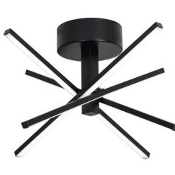 Discount ✨ Patriot Lighting® Norm Black Integrated LED Semi-Flush Mount Ceiling Light ⌛