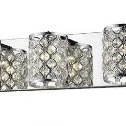 Coupon 🛒 Patriot Lighting® Azaria Chrome & Crystal 3-Light Vanity Light 🔥