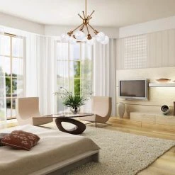 Best Pirce ✨ Patriot Lighting® Atom Golden 6-Light Chandelier ❤️ -Patriot Lighting Sales 351 9130 IU