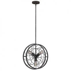 Outlet 🤩 Patriot Lighting Elegant Home Patriot Lighting® Elegant Home Gwen Silver Patina 3-Light Pendant ✔️