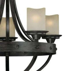 Flash Sale ✨ Patriot Lighting® Lancaster 5-Light Black Walnut Chandelier 🥰 -Patriot Lighting Sales 351 9575 FG
