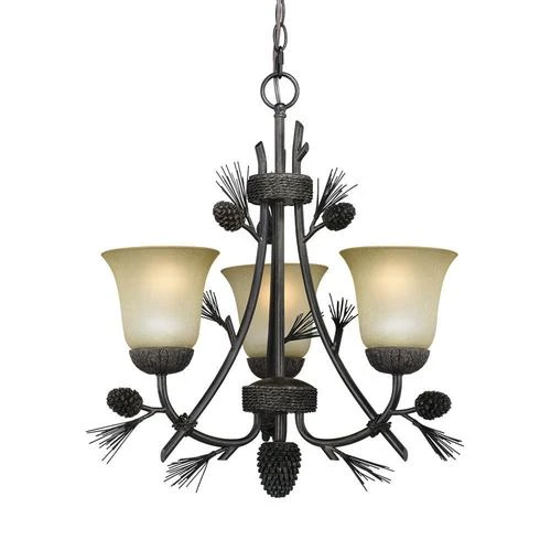 Coupon 😀 Patriot Lighting® Pines 3-Light Black Walnut Mini Chandelier ⭐ 3 Coupon 😀 Patriot Lighting® Pines 3-Light Black Walnut Mini Chandelier ⭐