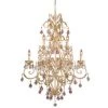 Best Sale 🌟 Patriot Lighting® Newcastle 9-Light Gilded White Gold Chandelier ⌛ -Patriot Lighting Sales 3510162