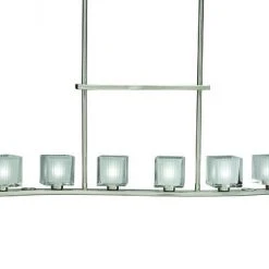 Best reviews of 🤩 Patriot Lighting® Glacial 36" Brushed Nickel 6-Light Island Light 😍