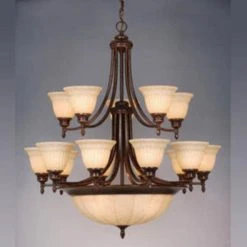 Top 10 ❤️ Patriot Lighting® Brussels 20-Light Aztec Bronze Chandelier 👏