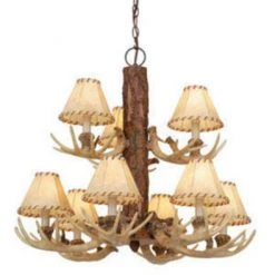 Buy ✨ Patriot Lighting® Lodge 9-Light Noachian Stone Chandelier 😉