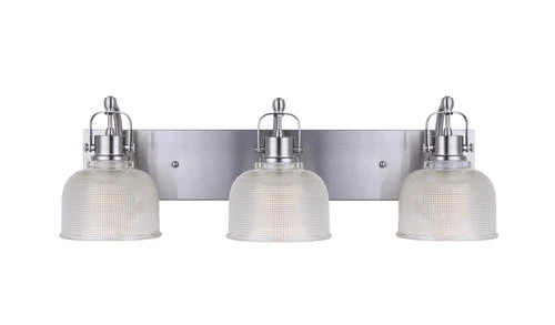 New ✔️ Patriot Lighting® Dynasty Brushed Nickel 3-Light Vanity Light ❤️ 3 New ✔️ Patriot Lighting® Dynasty Brushed Nickel 3-Light Vanity Light ❤️