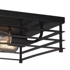 Outlet 😍 Patriot Lighting® Gaven Matte Black 2-Light Flush Mount Ceiling Light - 2 Pack 🔔 -Patriot Lighting Sales 3514748 Alt2