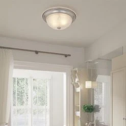 Flash Sale ✨ Patriot Lighting® Paula Satin Nickel 2-Light Flush Mount Ceiling Light - 2 Pack 🔔 -Patriot Lighting Sales 3514758 Alt3
