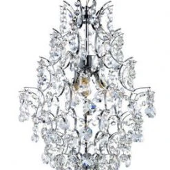Flash Sale 😀 Patriot Lighting® Elegant Home Kirsten 3-Light Crystal Chandelier 🌟