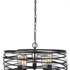 Best Sale ❤️ Patriot Lighting® Ryland Black 5-Light Pendant 🛒