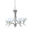 Outlet 🔥 Patriot Lighting® Chantelle 5-Light Satin Nickel Chandelier 😉