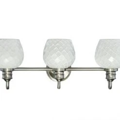 Wholesale ✔️ Patriot Lighting® Mannix Brushed Nickel 3-Light Vanity Light 🔥