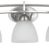 Brand new 🌟 Patriot Lighting® Meila 3-Light Brushed Nickel LED Vanity Light ✔️