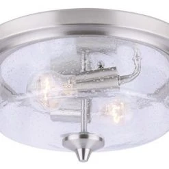 Top 10 🛒 Patriot Lighting® Caylon Brushed Nickel 2-Light Flush Mount Ceiling Light 😉