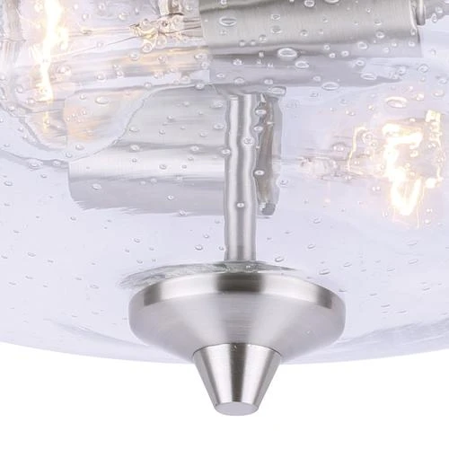 Top 10 🛒 Patriot Lighting® Caylon Brushed Nickel 2-Light Flush Mount Ceiling Light 😉 4 Top 10 🛒 Patriot Lighting® Caylon Brushed Nickel 2-Light Flush Mount Ceiling Light 😉 - Image 2