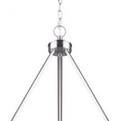 Best Sale 🧨 Patriot Lighting® Caylon Brushed Nickel 3 Light Pendant 😀