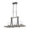 Flash Sale 💯 Patriot Lighting® Elegant Home Brooklyn Natural Iron & Distressed Faux Wood 3 Light Island Light 🥰 -Patriot Lighting Sales 3518370 Master