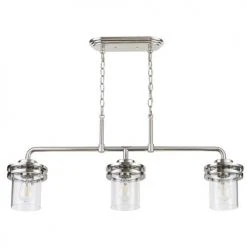 Top 10 🌟 Patriot Lighting® Joska Brushed Nickel 3 Light Island Light ⭐