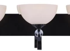 Flash Sale 🎁 Patriot Lighting® Chantelle Matte Black 3-Light Vanity Light ❤️