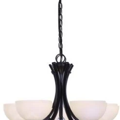 Best reviews of 😉 Patriot Lighting® Chantelle 5-Light Matte Black Chandelier 🎉