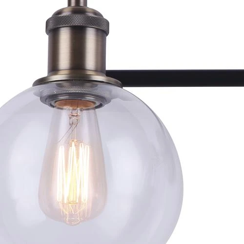 Best deal ✔️ Patriot Lighting® Karris Matte Black & Gold 3-Light Vanity Light ⌛ 4 Best deal ✔️ Patriot Lighting® Karris Matte Black & Gold 3-Light Vanity Light ⌛ - Image 2