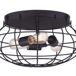 Best reviews of ⭐ Patriot Lighting® Clairine Bronze 3-Light Flush Mount Ceiling Light ✔️
