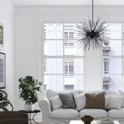 Hot Sale 🥰 Patriot Lighting® Kelton Matte Black 6-Light Pendant ✔️ -Patriot Lighting Sales 3518462 LIFE