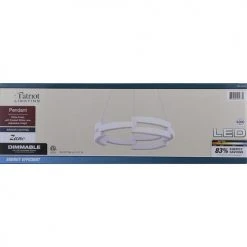 Best deal 😍 Patriot Lighting® Zane White Integrated LED Pendant ⌛ -Patriot Lighting Sales 3518472 Alt3