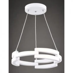 Best deal 😍 Patriot Lighting® Zane White Integrated LED Pendant ⌛