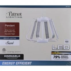 Cheapest ✨ Patriot Lighting® Suvi White Integrated LED Pendant 💯 12 Cheapest ✨ Patriot Lighting® Suvi White Integrated LED Pendant 💯 -Patriot Lighting Sales 3518474 Alt4
