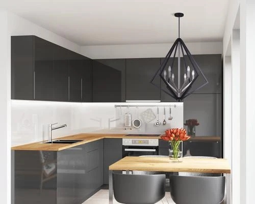 Budget 🛒 Patriot Lighting® Dryden Matte Black And Brushed Nickel 6-Light Pendant ⭐ 5 Budget 🛒 Patriot Lighting® Dryden Matte Black And Brushed Nickel 6-Light Pendant ⭐ - Image 3