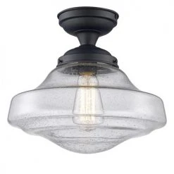 Wholesale 🧨 Patriot Lighting® Demi Bronze 1-Light Semi-Flush Mount Ceiling Light ⌛