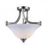New 🌟 Patriot Lighting® Dee Brushed Nickel 2-Light Semi-Flush Mount Ceiling Light 🧨 -Patriot Lighting Sales 3518505