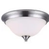 Hot Sale ⭐ Patriot Lighting® Dee Brushed Nickel 2-Light Flush Mount Ceiling Light 🎉 -Patriot Lighting Sales 3518507