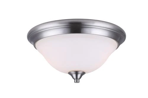 Hot Sale ⭐ Patriot Lighting® Dee Brushed Nickel 2-Light Flush Mount Ceiling Light 🎉 3 Hot Sale ⭐ Patriot Lighting® Dee Brushed Nickel 2-Light Flush Mount Ceiling Light 🎉
